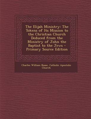 Book cover for The Elijah Ministry