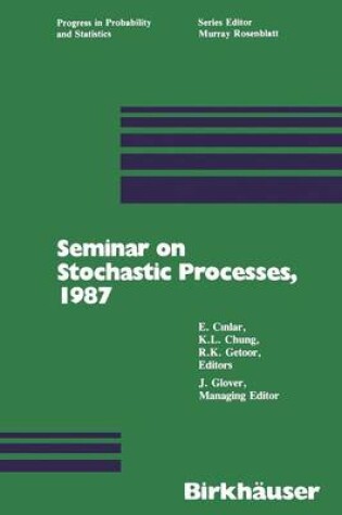 Cover of Seminar on Stochastic Processes, 1987