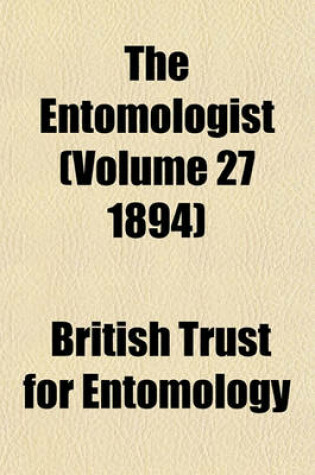 Cover of The Entomologist (Volume 27 1894)