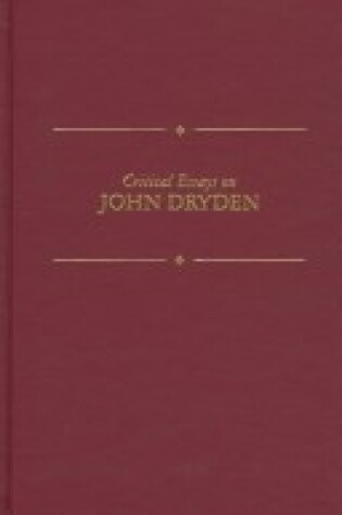 Cover of Critical Essays on John Dryden