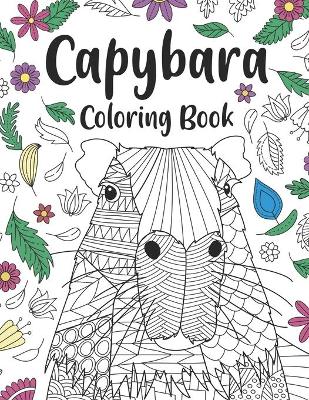 Book cover for Capybara Coloring Book