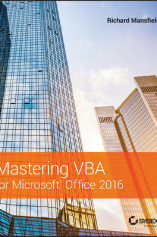 Cover of Mastering VBA for Microsoft Office 2016