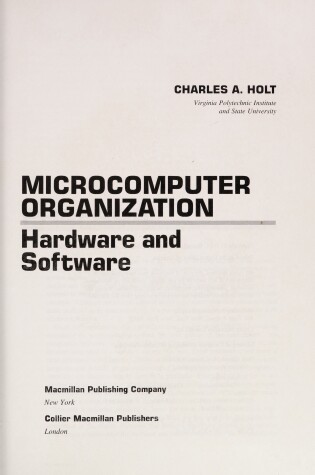 Cover of Microcomputer Organization