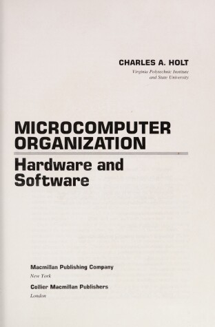 Book cover for Microcomputer Organization