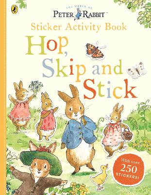 Book cover for Peter Rabbit Hop, Skip, Stick Sticker Activity