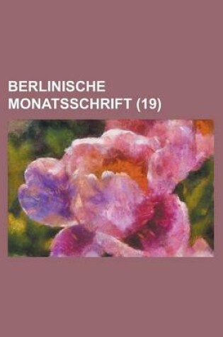 Cover of Berlinische Monatsschrift (19 )