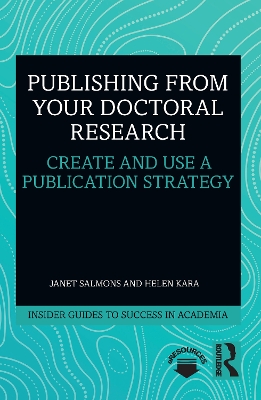 Book cover for Publishing from your Doctoral Research