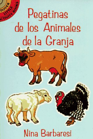 Book cover for Pegatinas De Los Animals De La Granja (Farm Animals Stickers in Spanish)