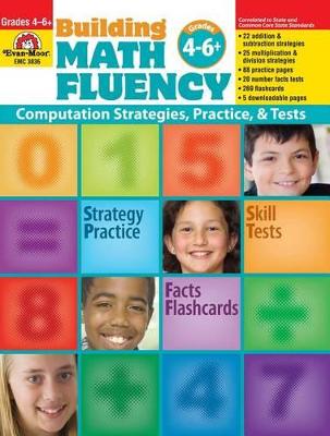 Cover of Building Math Fluency, Grade 4 - 6 Teacher Resource