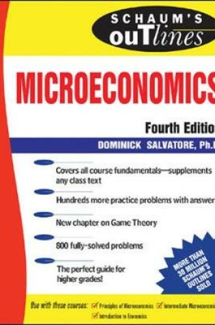 Cover of Schaum's Outline of Microeconomic Theory