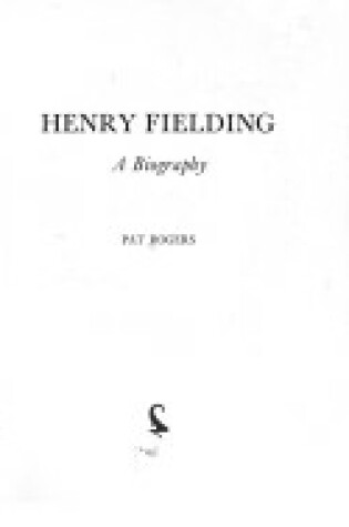 Cover of Henry Fielding