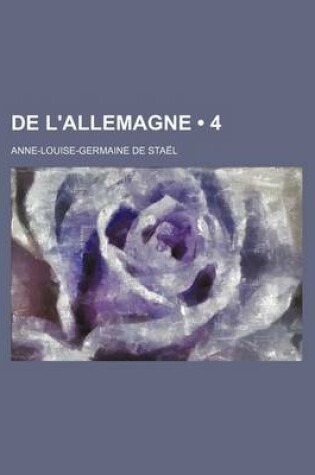 Cover of de L'Allemagne (4)