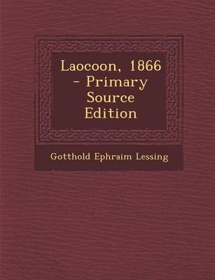 Book cover for Laocoon, 1866 - Primary Source Edition