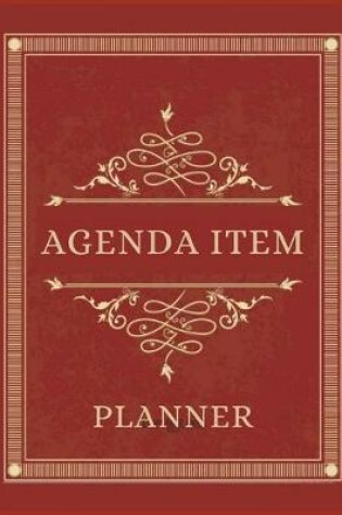 Cover of Agenda Item Planner