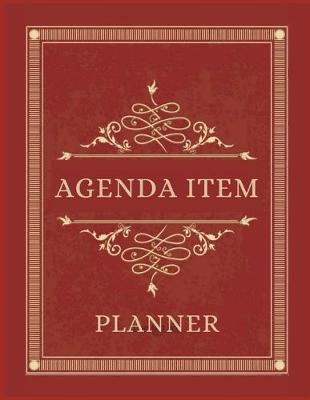 Book cover for Agenda Item Planner