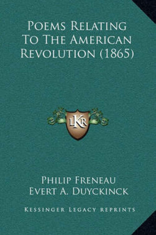 Cover of Poems Relating to the American Revolution (1865)