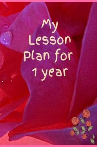 Cover of My Lesson plan for 1 year
