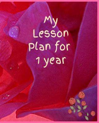 Book cover for My Lesson plan for 1 year