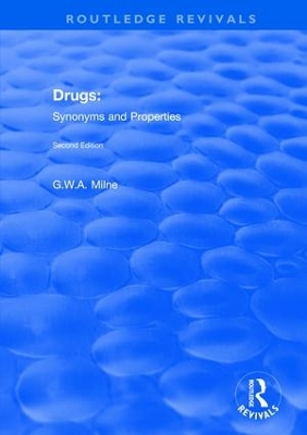 Book cover for Drugs: Synonyms and Properties