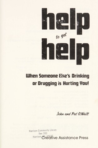 Cover of Help to Get Help