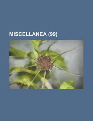 Book cover for Miscellanea (99)