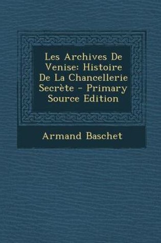 Cover of Les Archives de Venise