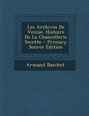 Book cover for Les Archives de Venise