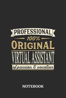 Book cover for Professional Original Virtual Assistant Notebook of Passion and Vocation
