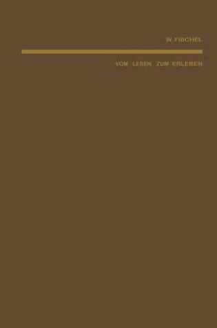 Cover of Vom Leben zum Erleben