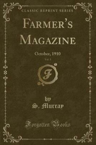 Cover of Farmer's Magazine, Vol. 1