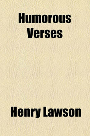 Cover of Humorous Verses