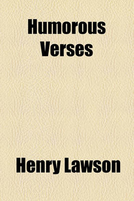 Book cover for Humorous Verses