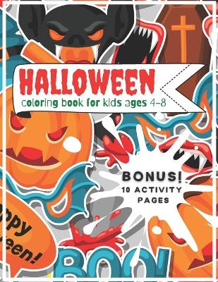 Book cover for Halloween Coloring Book for Kids ages 4-8