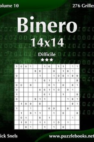 Cover of Binero 14x14 - Difficile - Volume 10 - 276 Grilles