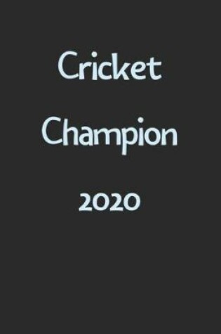 Cover of Cricket Champion 2020