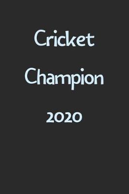 Book cover for Cricket Champion 2020