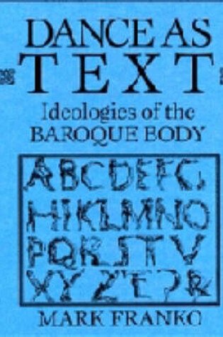 Cover of Dance as Text