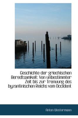 Book cover for Geschichte Der Griechischen Beredtsamkeit