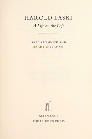 Cover of Harold Laski