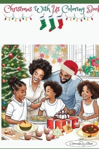 Cover of Christmas with us coloring book