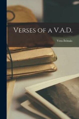 Cover of Verses of a V.A.D.