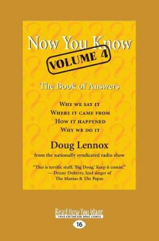 Cover of Now You Know, Volume 4