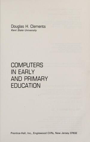 Book cover for Computers in Early and Primary Education