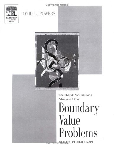 Book cover for Student Solutions Manual for Boundary Value Problems