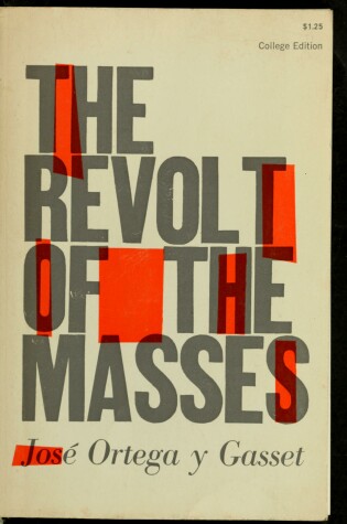 Cover of Revolt of the Masses Clorton Ppro Datecl