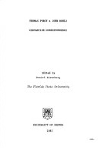 Cover of Cervantine Correspondence