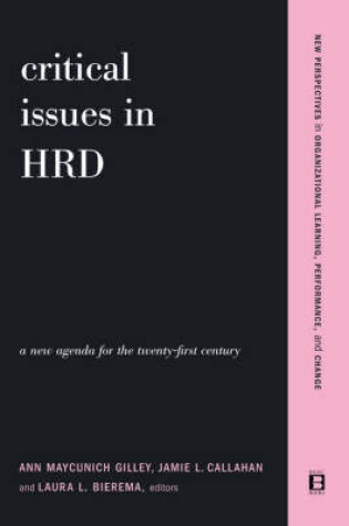 Cover of Critical Issues In Hrd