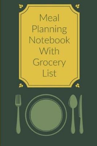 Cover of Meal Planning Notebook with Grocery List