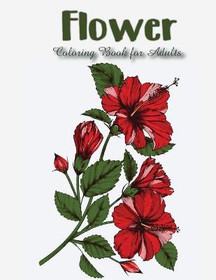 Book cover for Flower Coloring Book for Adults