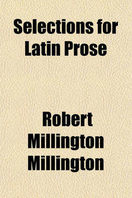 Book cover for Selections for Latin Prose